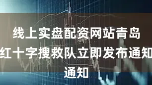 线上实盘配资网站青岛红十字搜救队立即发布通知